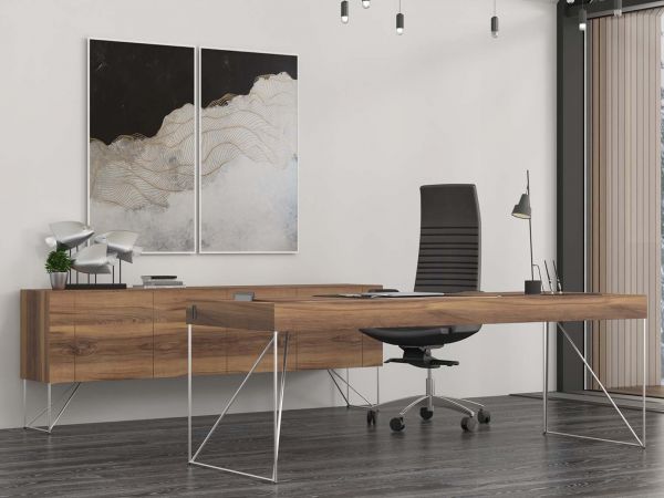 Sideboard LOFT Premium in Furnier mit 4 Türen