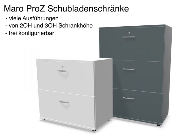 Maro ProZ Schubladenschränke in 2OH und 3OH