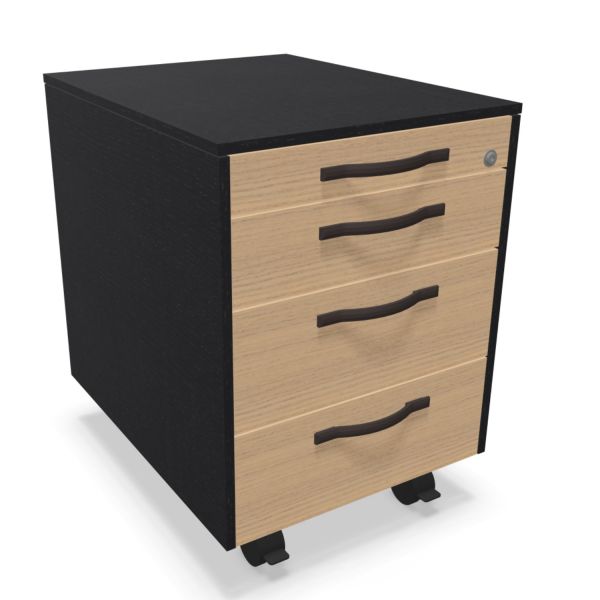 Bralco Eleva Rollcontainer Furnier Luxus