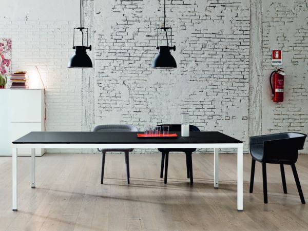 frezza LINK Besprechungstisch 240x120 cm mit Tischplatte in Melamin oder Glas