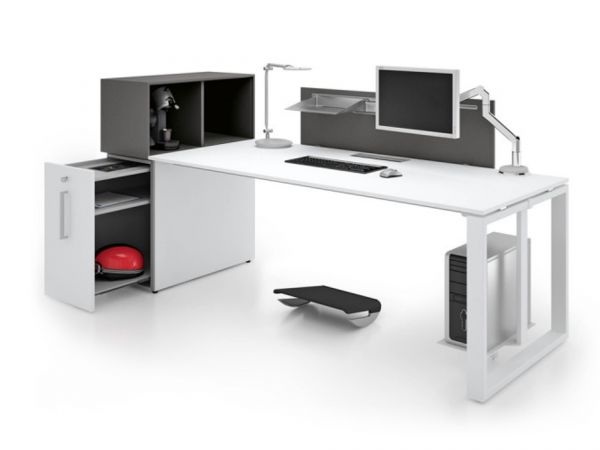 Bralco LOOPY Einzelschreibtisch mit integriertem Apothekerschrank