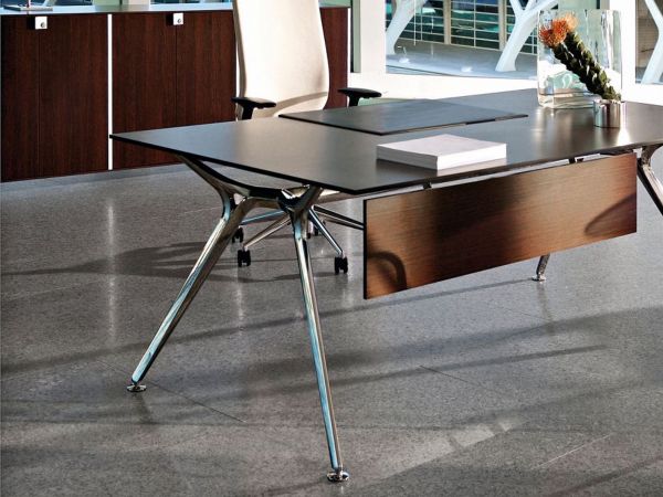 Actiu ARKITEK Scheibtisch rechteckig mit Tischplatte Melamin oder Compact Laminat
