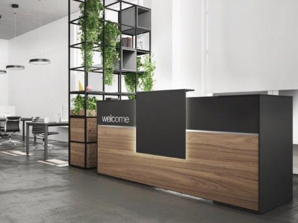 Maro Nivero Empfangstheke modern mit Ablage