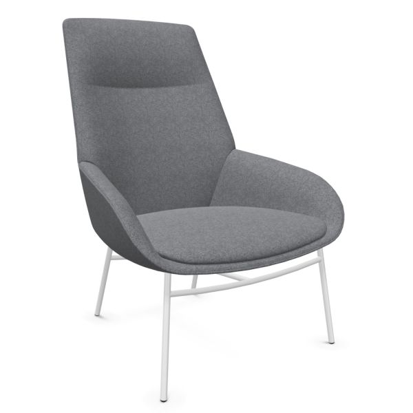 Actiu Noom 20 Loungesessel mit 4-Fuß Metallgestell