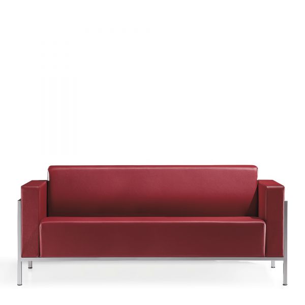 Kastel Kursal Sofa 3-Sitzer mit Metallrahmen alufarbig