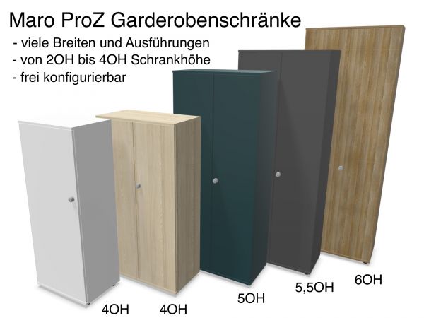 Maro Pro P Gaderobenschrank mit Flügeltüren in 4OH bis 6OH