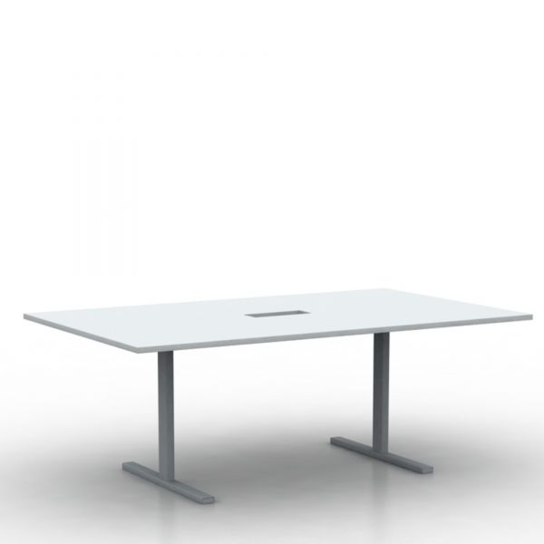 Konferenztisch FREEZ mit T-Fuss in 200/220x120 cm