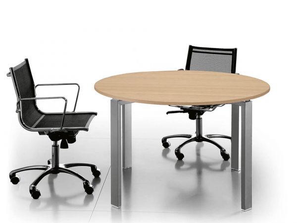 Bralco GLIDER Besprechungstisch rund mit 4-Fuss