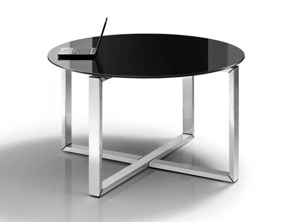 Bralco LOOPY Besprechungstisch D120 cm rund in Melamin und Metallgestell