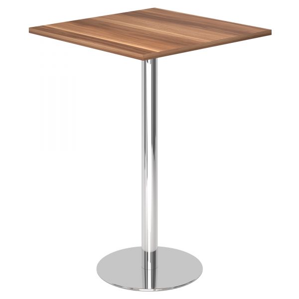 Stehtisch 80 x 80 cm rechteckig mit Tellerfuß