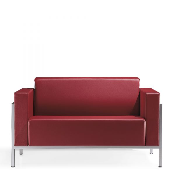 Kastel Kursal Sofa 2-Sitzer mit Metallrahmen alufarbig