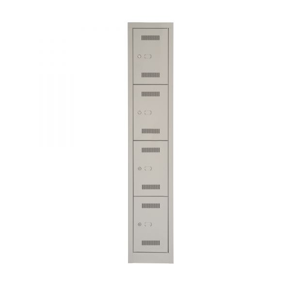 Bisley Mono Bloc Gaderobenschrank mit 4 Türen jeweils mit Schloss
