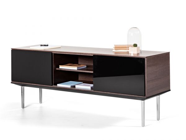 Actiu LONGO LNA12 Sideboard 180x50 cm mit Glastüren