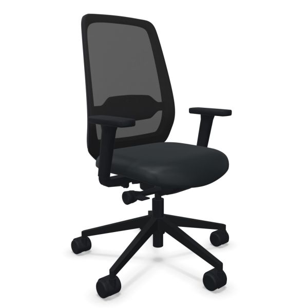 Koehl K1 Net - ergonomischer Drehstuhl mit Netzrücken schwarz
