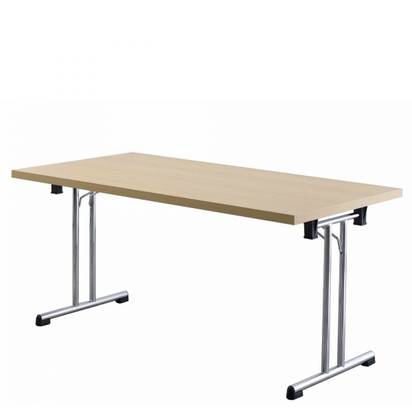 Klapptisch 138x69 cm mit Metallgestell verchromt