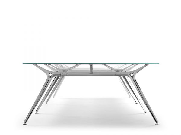 Actiu ARKITEK W58 Konferenztisch 241x160 cm mit Glasplatte