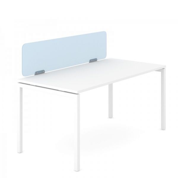 PLEXI Tischtrennwand für Stirnseite aus Plexiglas
