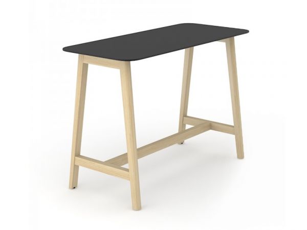 Stehtisch Simple Wood mit Tischplatte in HPL